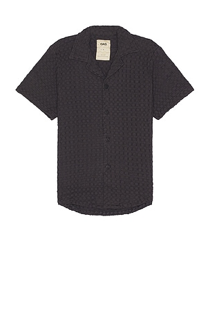 Nearly Black Cuba Waffle Shirt OAS