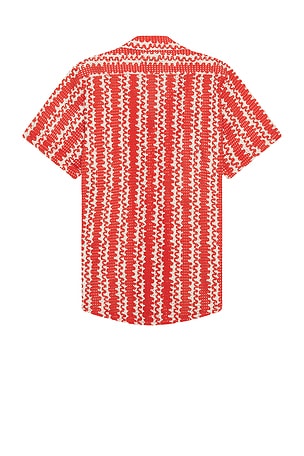 OAS Scribble Cuba Net Shirt in Red