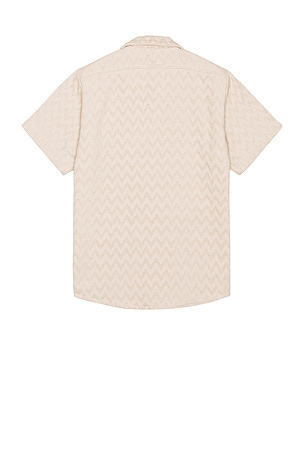 OAS Grey Zig Shirt in Taupe
