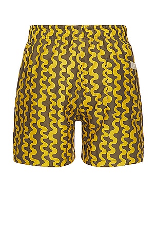 OAS Twine Swim Short in Yellow