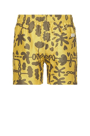 OAS Galbanum Swim Short in Yellow