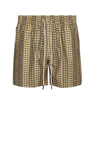 OAS Regalia Swim Shorts in Brown
