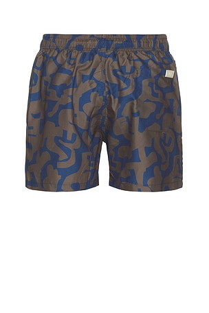 OAS Morel Puzzlotec Swim Shorts in Grey,Blue