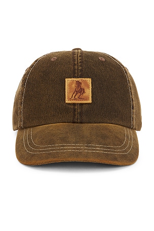 Running Horse Leather Patch Hat ONE OF THESE DAYS
