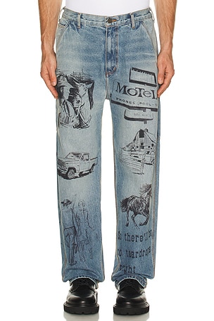 All Over Print Painters Pant ONE OF THESE DAYS