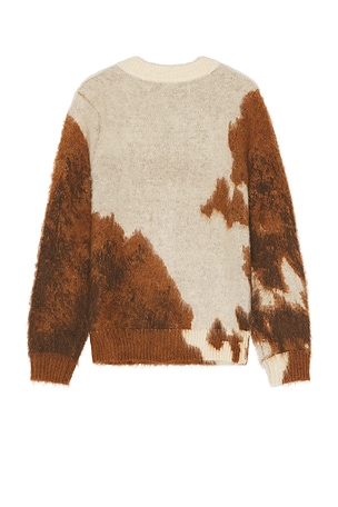 ONE OF THESE DAYS Horse Knit Cardigan in Brown