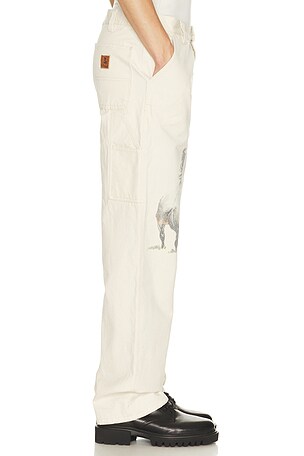 ONE OF THESE DAYS If Not For The Rest Of Time Painters Pant in Cream