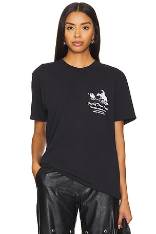 ONE OF THESE DAYS x FWRD Silver Queen City Tee in Black