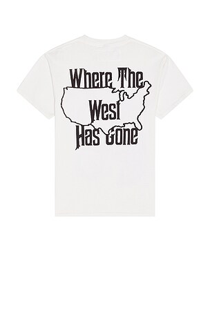ONE OF THESE DAYS Where The West Has Gone Tee in White