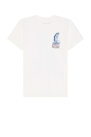 ONE OF THESE DAYS Bait And Tackle Tee in White