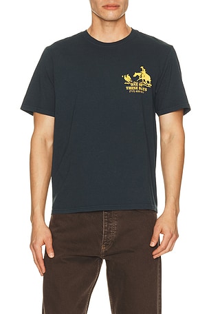 ONE OF THESE DAYS Round Up Tshirt in Black