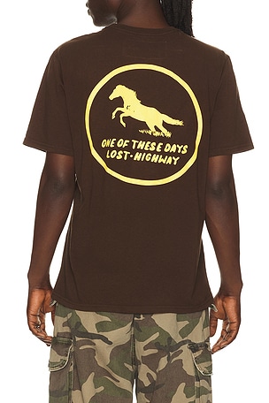 ONE OF THESE DAYS Painted Horse Tshirt in Brown