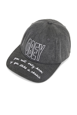 Chance 6 Panel Velcro Back Cap Obey