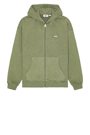 Lowercase Pigment Zip Hoodie Obey