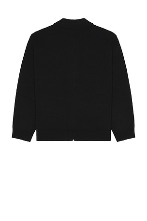 Obey Floral Zip Cardigan in Black