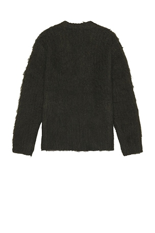 Obey Patron Cardigan in Dark Green