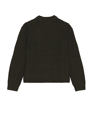 Obey Bold Chunky Sweater in Dark Green