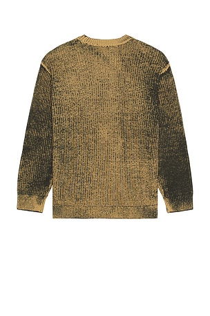 Obey Spray Effect Sweater in Brown