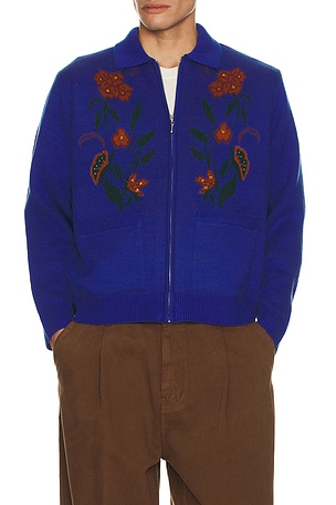 Floral Zip Cardigan Obey