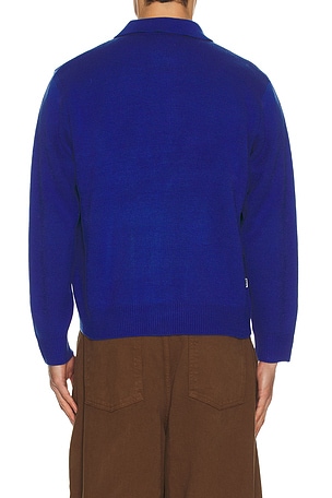 Obey Floral Zip Cardigan in Blue