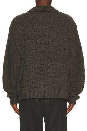 Obey Textured Rugby Polo in Black. Size XL/1X. Also