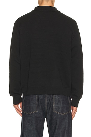 Obey Matt Zip Up Sweater in Black