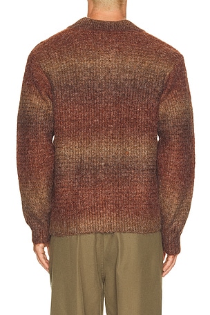 Obey Anton Gradient Cardigan in Brown
