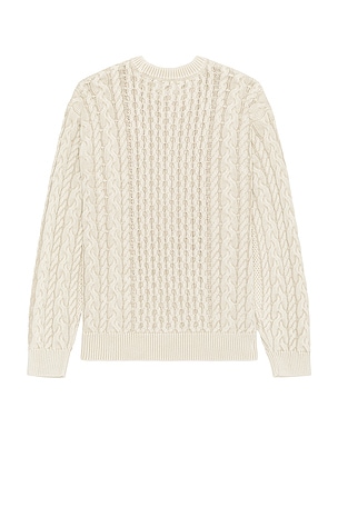 Obey Faded Wash Sweater in Beige