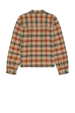 Obey Alton Zip Shirt Jacket in Orange