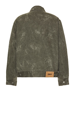 Obey Workman Zip Jacket in Green