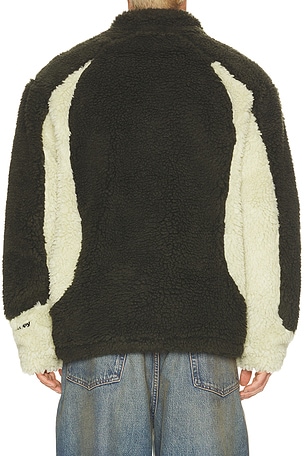 Obey Center Field Sherpa Jacket in Black