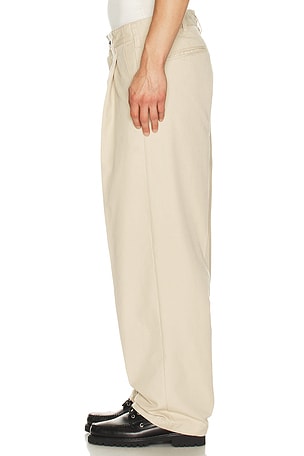 Obey Dean Pleated Pant in Cream