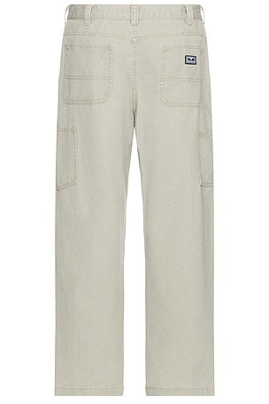 Obey Big Timer Carpenter Pant in Light Grey