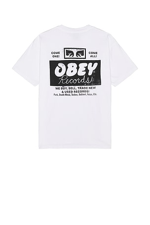 Records Buy, Sell, Trade T-Shirt Obey