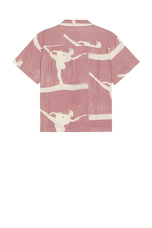 Obey Jacques Woven Shirt in Pink