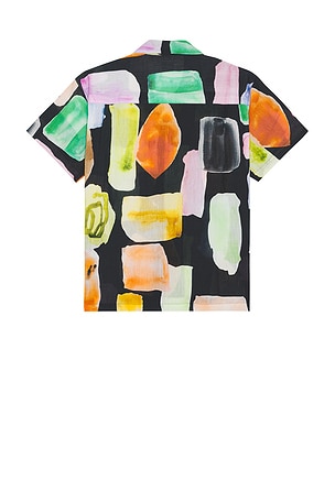 Obey Jems Woven Short Sleeve Shirt in Black