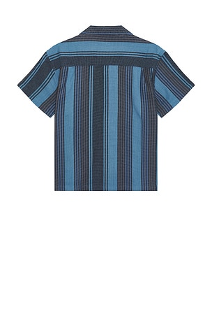 Obey Frazer Basket Weave Shirt in Blue