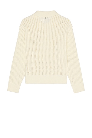 Obey Duane Sweater Polo in Cream