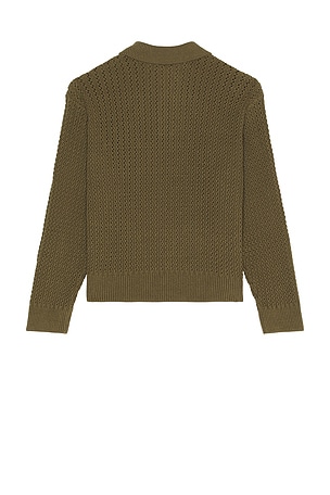 Obey Duane Sweater Polo in Green. Size XL/1X. Also