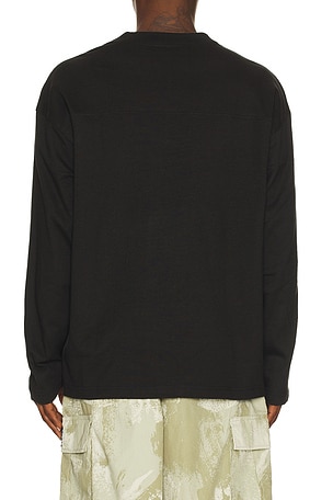 Obey Long Sleeve Football Jersey in Black. Size XL/1X. Also