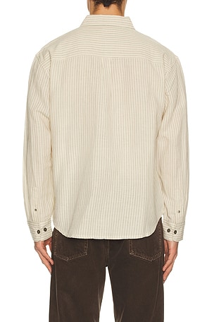 Obey Nelson Woven Shirt in Cream