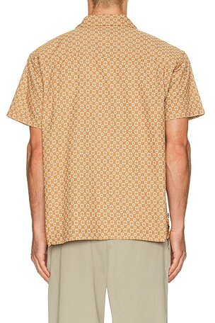 Obey Adrian Woven Shirt in Brown