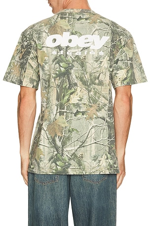 Obey Get Up Tee in Green