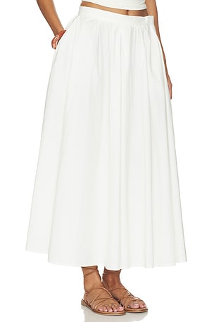 Oddli Pleated Skirt in Cream