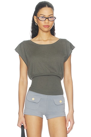 Lightweight Knit Dolman Top Oddli