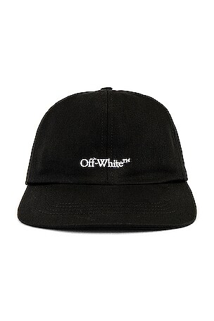 OFF-WHITE Bookish OW Basic Baseball Cap in Black & White | REVOLVE