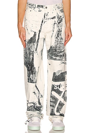 OFF-WHITE Tomek Straight Skate Jeans in Multi | REVOLVE