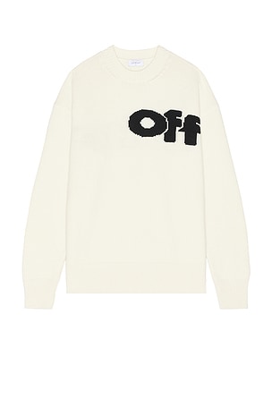 Shared Logo Knit Crewneck OFF-WHITE