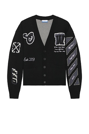 Varsity Cardigan OFF-WHITE