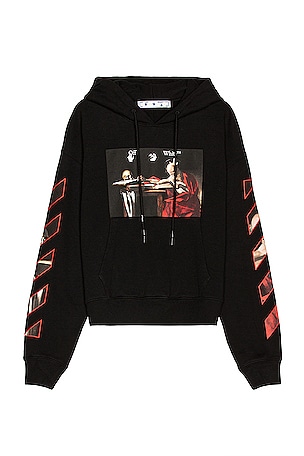 OFF WHITE Caravaggio Hoodie in Black REVOLVE